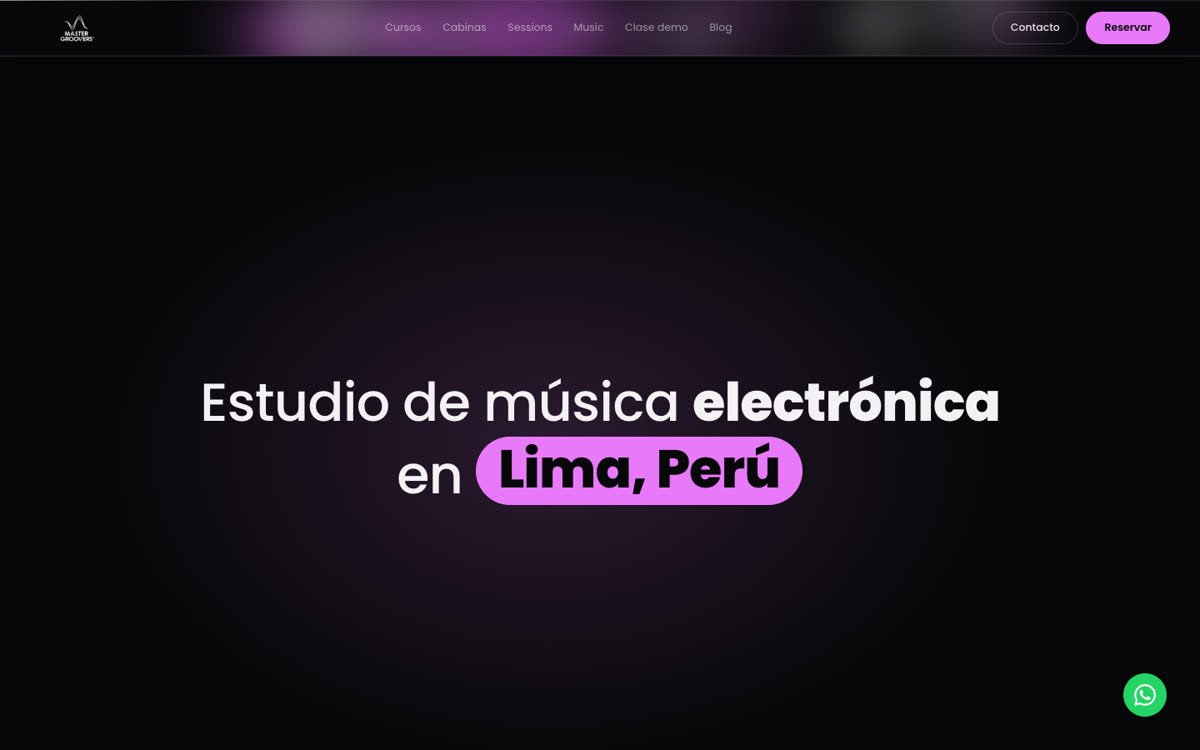 Master Groovers website homepage